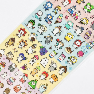 ●JY杂货●国内现货日本mindwave复古猫咪贴纸便利贴手帐装饰拼贴