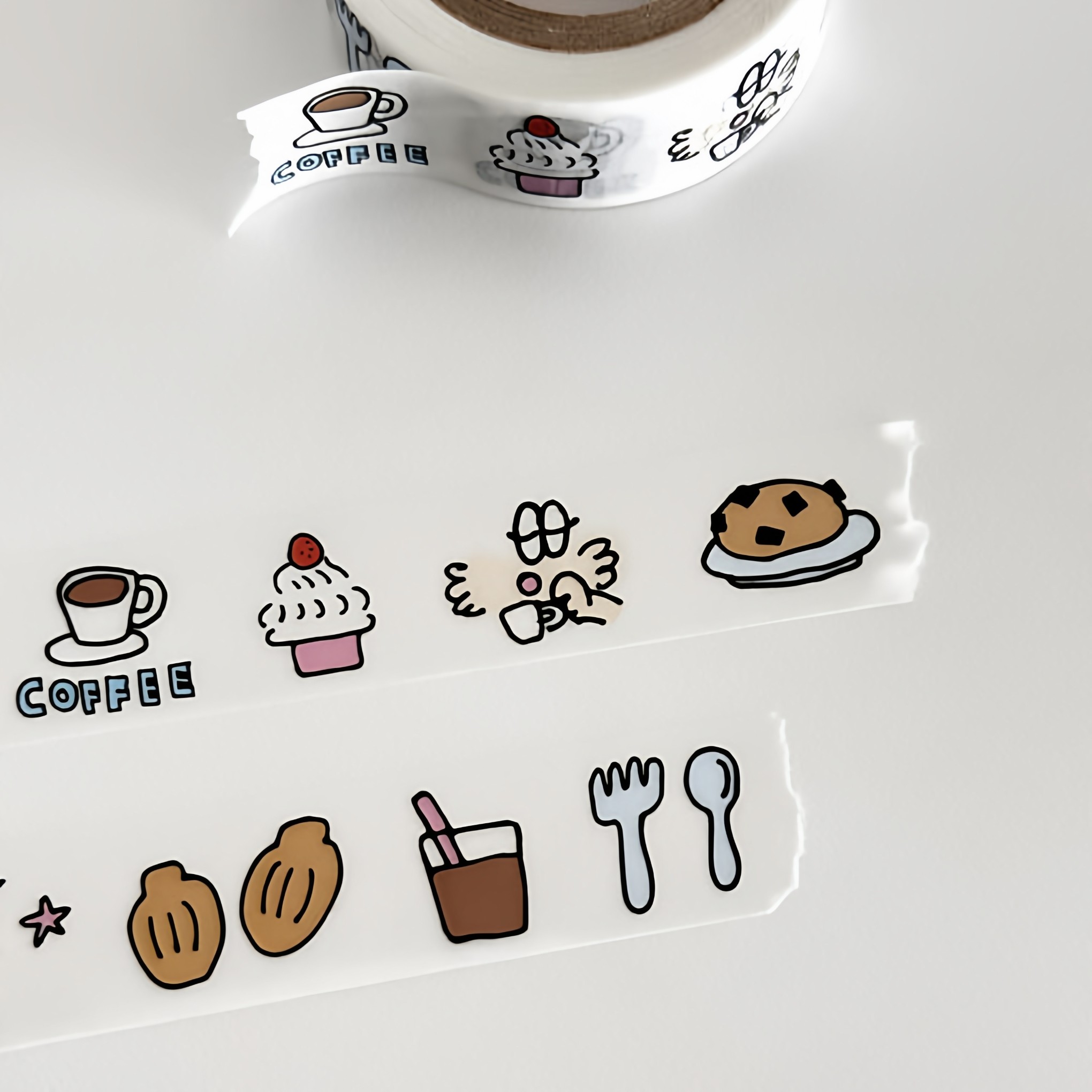 ●JY杂货●国内现货韩国scooty2026小马博物馆咖啡厅胶带手帐拼贴,文具电教/文化用品/商务用品,和纸胶带,淘宝优惠券,粉丝福利购,淘宝优惠卷