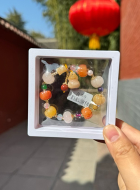 代请洛阳白马寺手串黄玉南瓜手串南瓜手链金丝玉小南瓜手串女招财