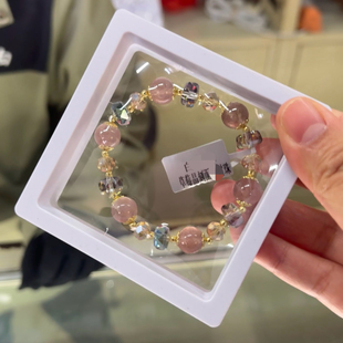 代请洛阳白马寺手串草莓晶手串草莓晶手链草莓晶刻面手串水晶手链