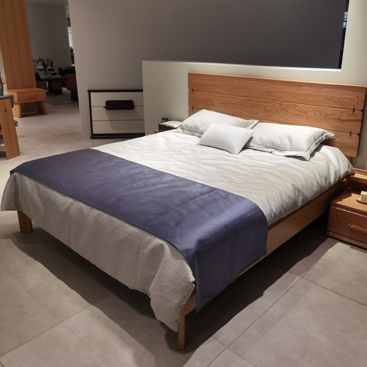 双叶家具实木床JP1995实木本色床