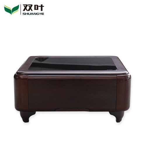 双叶家具 实木棋牌几带抽屉可储物简约大气中式茶几 飘窗小几方几 - 封面