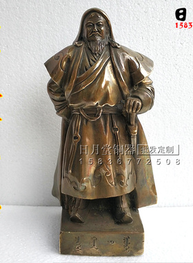 成吉思汗骑马蒙古铜像