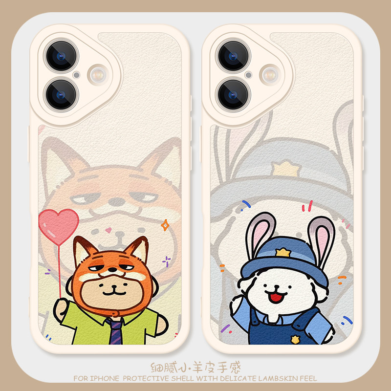 变装小狗适用iPhone13pro手机壳17promax硅胶苹果16小羊皮新款搞怪15情侣14可爱xsmax女生iQOO12一加ace5至尊