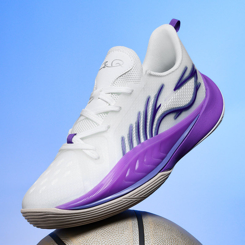 音速13篮球鞋男款实战水泥地摩擦有声专业球鞋儿童夏季单网运动鞋