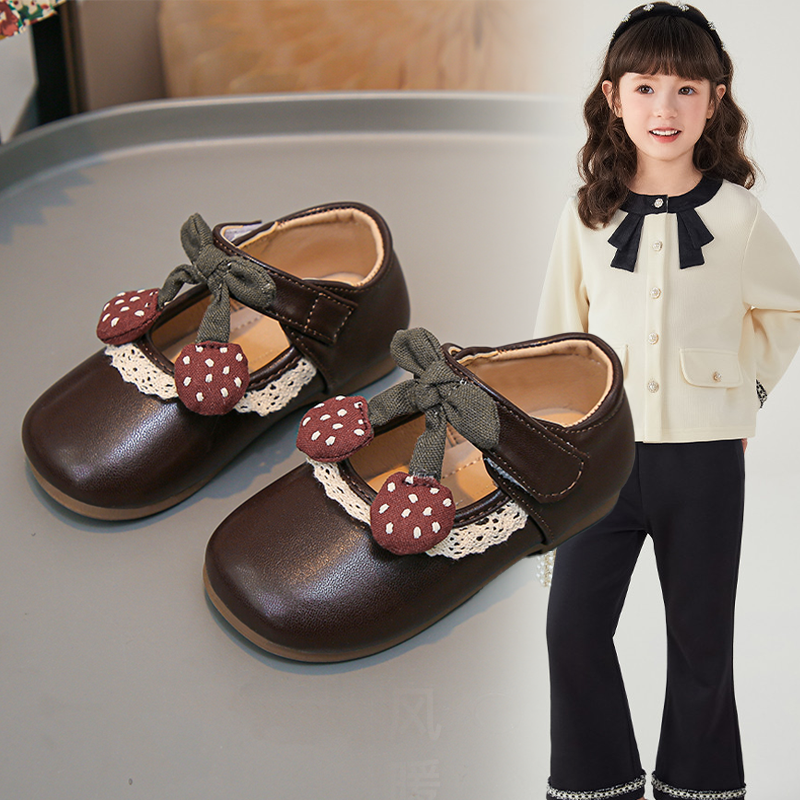 宝宝公主鞋2026春季新款女童可爱小皮鞋萌娃蕾丝边复古玛丽珍单鞋,童鞋/婴儿鞋/亲子鞋,皮鞋,淘宝优惠券,粉丝福利购,淘宝优惠卷