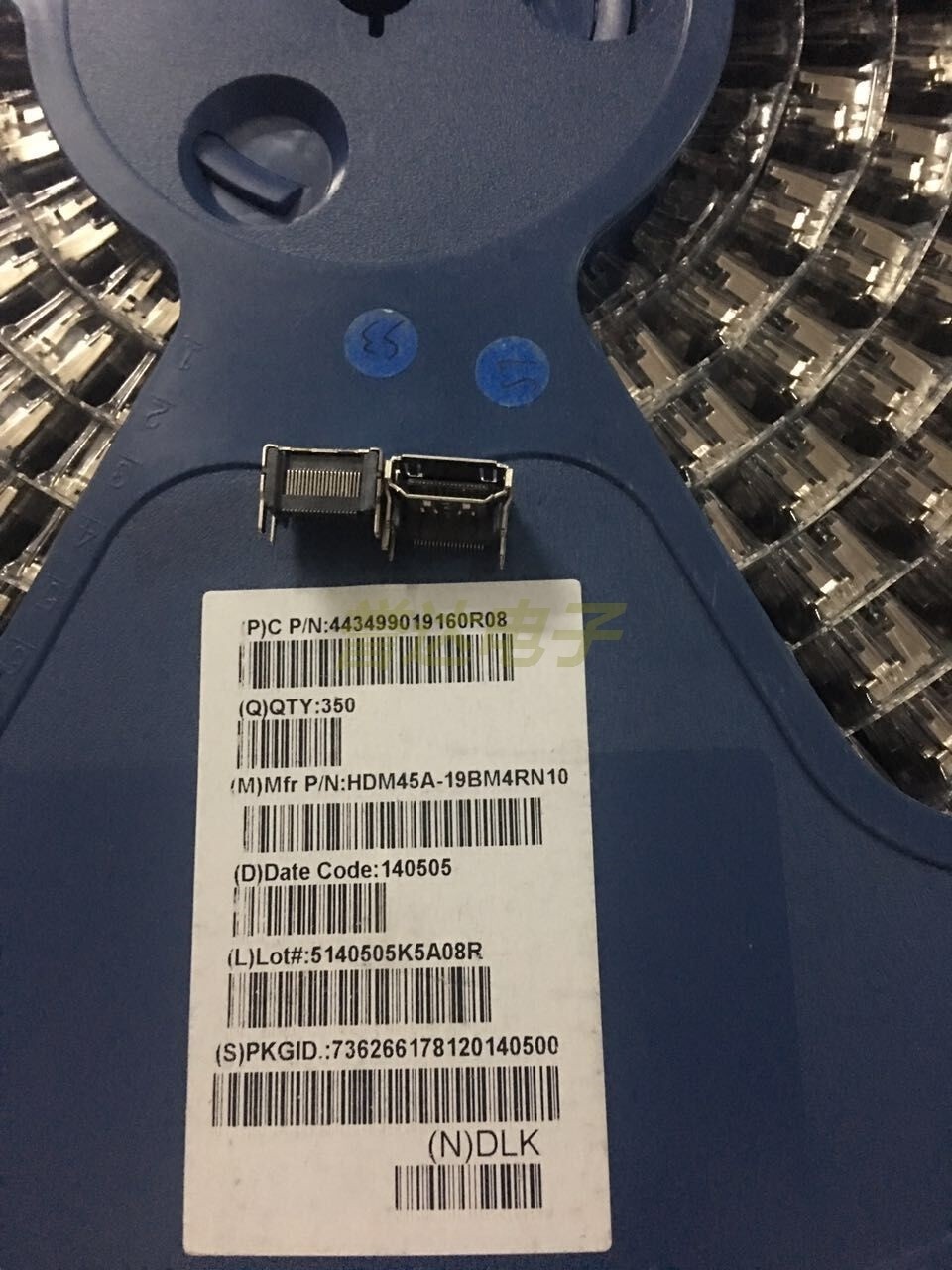 hdm母座双排全铜高清插头19p