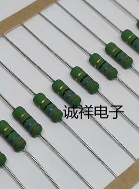 全新原装电阻KNP 3W 27R J T/R 绿色 直径5 脚距13 现货可直拍