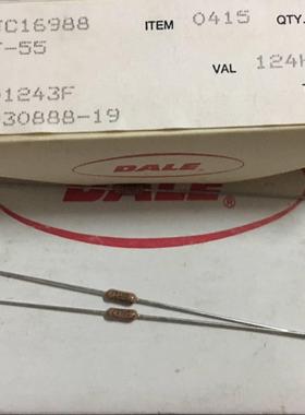 VISHAY DALE CMF55 124K 0.25W 124000欧 1%发烧电阻，打0.35