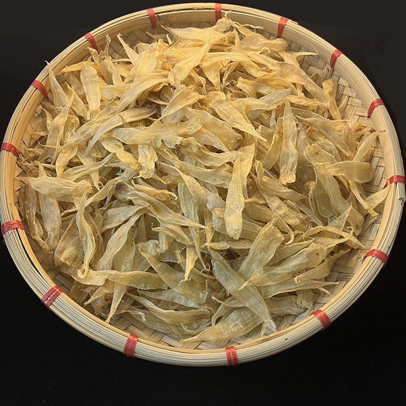 小黄花鱼胶鱼鳔自晒腥味少胶质好豆仁胶鱼肚孕妇滋补煲汤海产干货