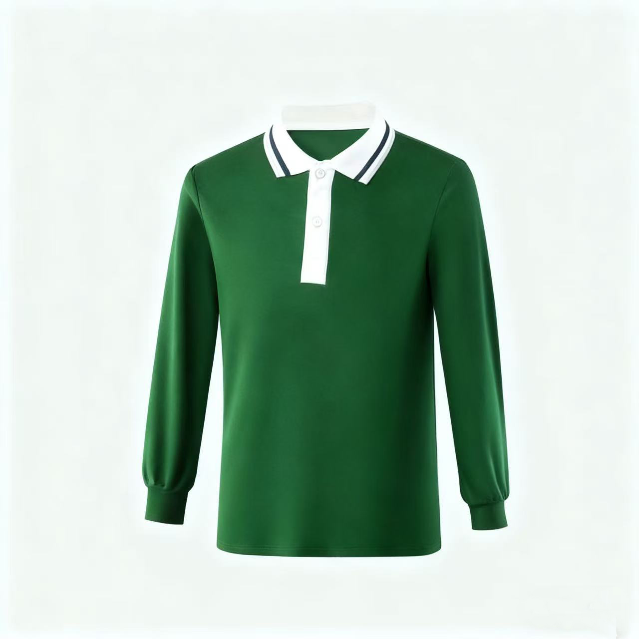 中山东区片区通用小学生校服秋季长袖Polo男女同款运动款上衣