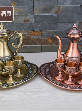 欧式风城堡金属结婚乔迁实用酒具