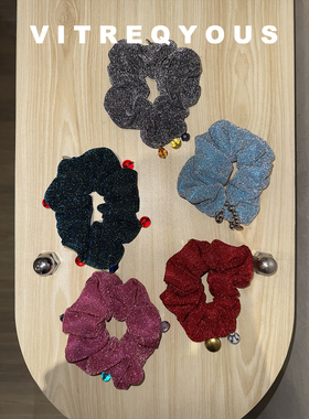 VITREQYOUS「田间派对」复古摩登感节日派对个性闺蜜小众大肠发绳