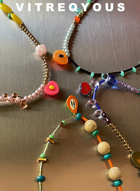 other混合材质情侣原创设计项链