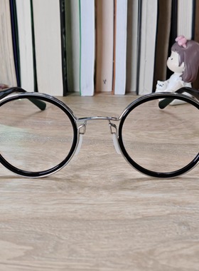 孙红雷同款眼镜框眼镜架女圆纯钛超轻复古近视眼镜配镜片变色镜片