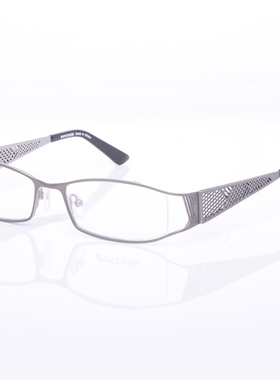 时尚港风个性设计师款镂空宽腿眼镜半框大脸男近视眼镜架纯钛超轻