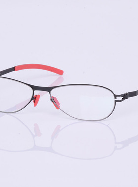 超轻无螺丝眼镜框男女高弹性蝶形眼镜细边近视防蓝光超轻极简眼镜