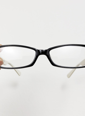 高度近视福利1800度看不到镜片超小近视眼镜框挡眼袋板材小眼镜架