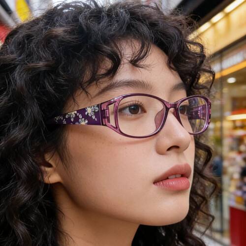 精美国风清新雅致美容的宽腿眼镜