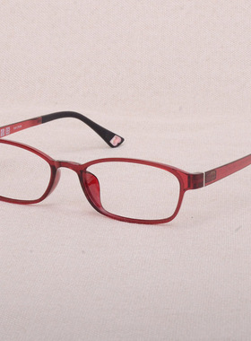 配高度数超轻TR90带鼻托椭圆形眼镜框女小脸防蓝光近超轻极简眼镜