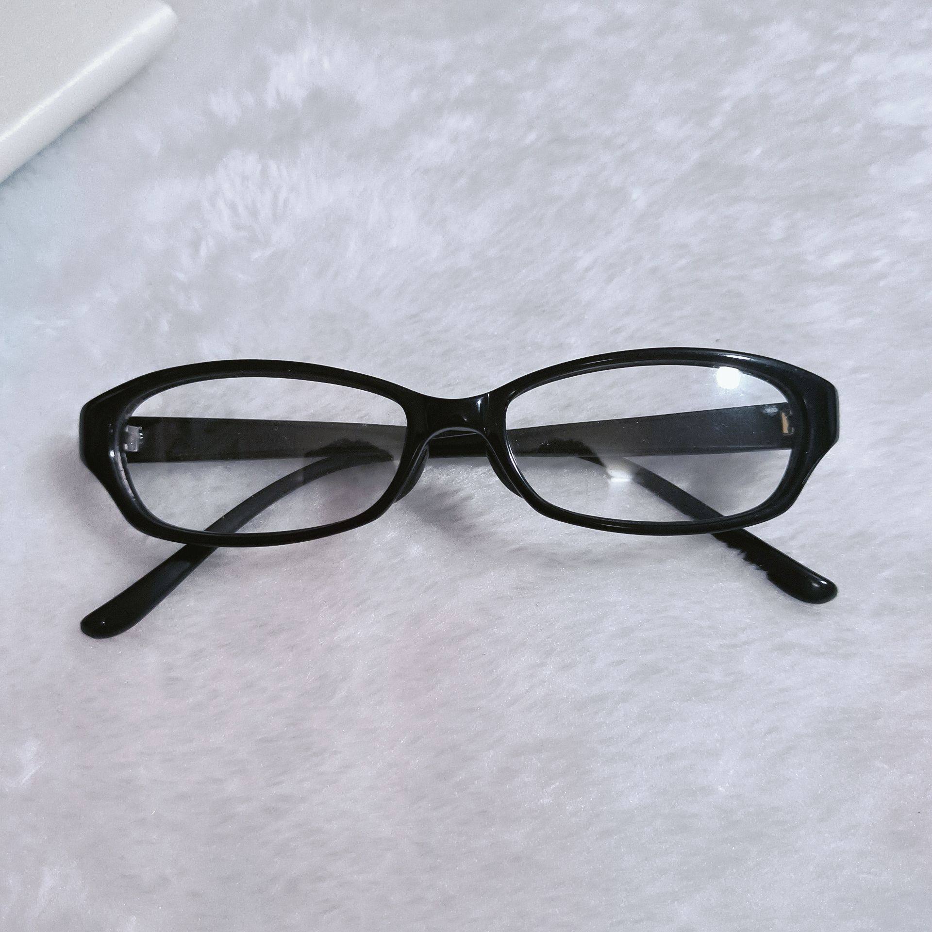 板材全框小脸高度近视眼镜框挡镜片厚度防蓝光黑色小框眼镜架男女