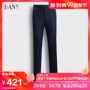 HANY Men Suit Suit Quần kinh doanh Quần màu xanh Nhập khẩu Wool Slim Quần Suit thẳng - Suit phù hợp quần tây đen