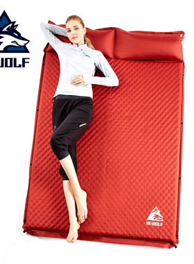 公狼自动充气垫户外露营帐篷垫野营防潮地垫便携车载单双人午休垫