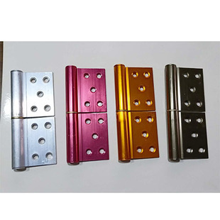 黑色铝合金旗形合页脱卸合页金色4.5寸5寸铰链铝合金门上下可拆卸