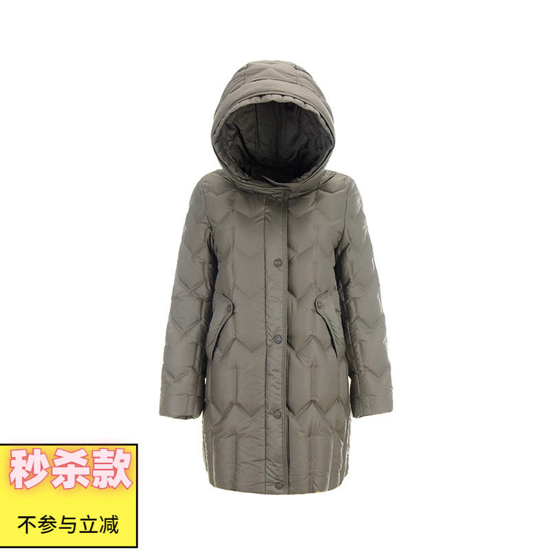 奥莱专柜正品 MP冬装2025新款 都市女性宽松长款外套防寒羽绒服女