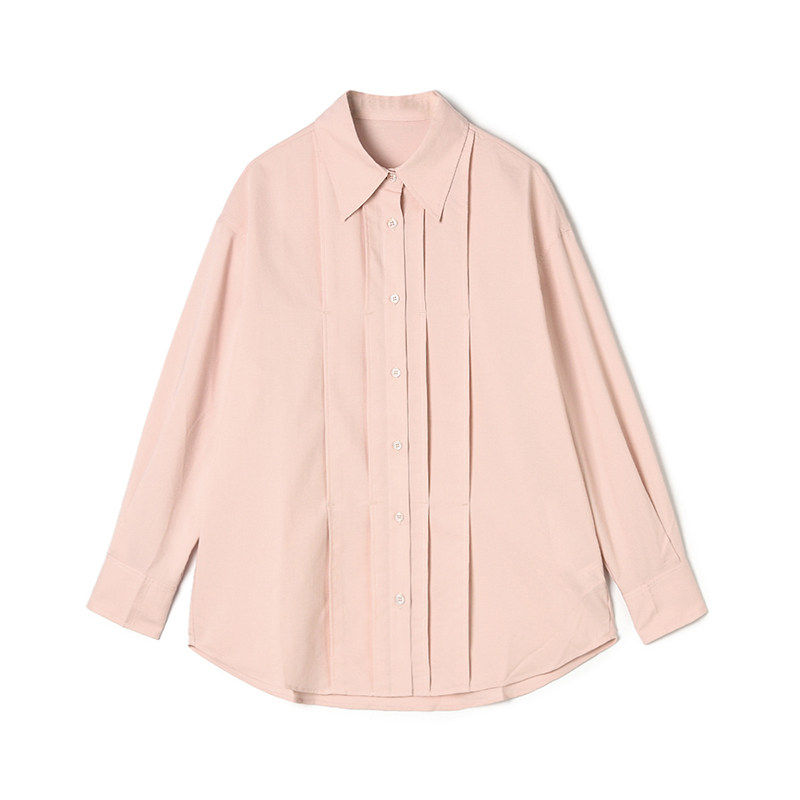 2026年春装Outlets专柜 高端MN系列衬肤显白中长款长袖宽松衬衫女