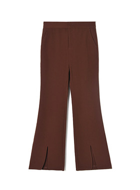 2026年春Outlets正品 高端KZ系列通勤前开叉微喇裤松紧腰休闲裤女