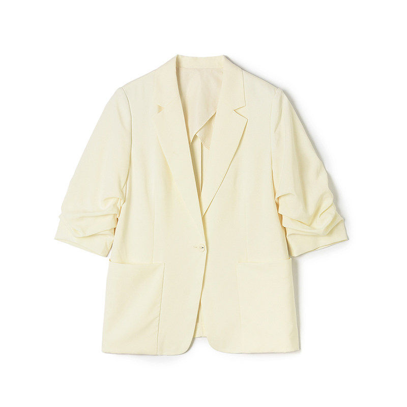 2026年春Outlets正品 高端LH系列职业女性中长款上衣一粒扣外套女