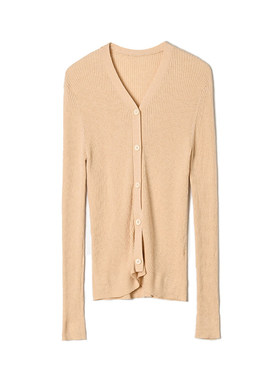 2026年春Outlets正品 高端MO系列温柔舒适长袖上衣高弹针织外套女