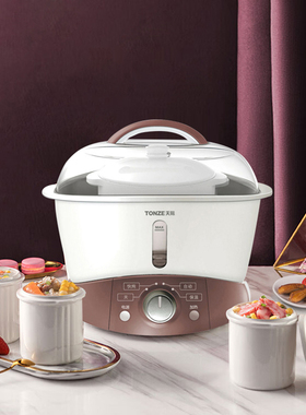 天际GSD-32A隔水电炖盅家用全自动陶瓷电炖锅煲汤炖汤锅一锅四胆