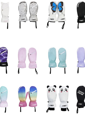 红运动 BNSF 滑雪手套 女款单板手闷 闷子 保暖 抗风 防水