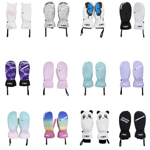 红运动 BNSF 滑雪手套 女款单板手闷 闷子 保暖 抗风 防水