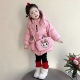 洋气外套 加厚儿童冬装 女童棉服新款 拉布布棉袄2025加绒棉衣冬季