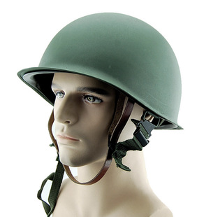 双层版一模一样复刻美军二战版 M1钢盔 摩托盔 安全盔 野战 头盔