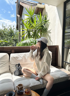 OPS LA MODE 9.21 20:00 舒适形态500克复合白色卫衣