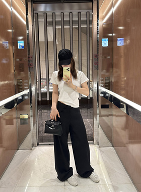 OPS LA MODE 好成分 和夏天很适配的轻薄不粘身西装长裤