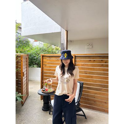 OPS LA MODE 9.21 20:00天然未经染色生态棉手绘印花t