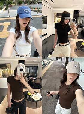 OPS LA MODE 按头安利好身材3色圆领正肩tee