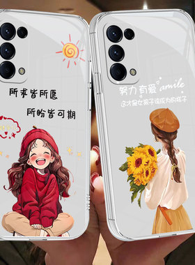 适用于oppoFindx3lite手机壳情侣简约ins风tpu硅胶卡通透明壳时尚