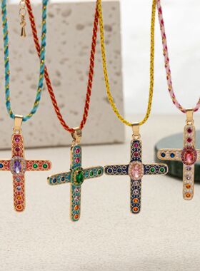 欧美跨境沙滩软陶仿珍珠叠戴款碎石项饰女不规则贝壳海星串珠