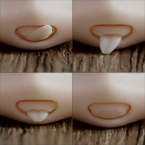 GSC开嘴吐舌脸bjd娃头粘土人