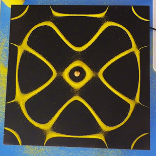 克拉尼图形声音的图案图像成像电动驻波频率趣味物理科学实验器材