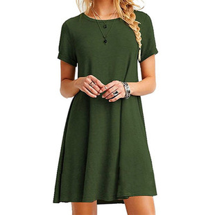 Short dress 连衣裙女装 3xl 大码 2xl oversized sleeved 短袖