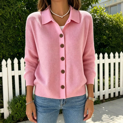 women's sweater jacket, casual fashionable knitted cardigan
