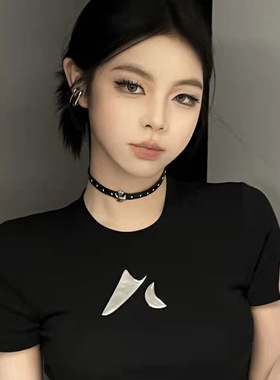 Clavicle chain ins personalized fashionable leather necklace