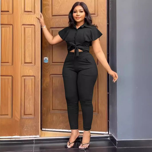 ruffle cardigan sleeves casual suit fashion sports lapel